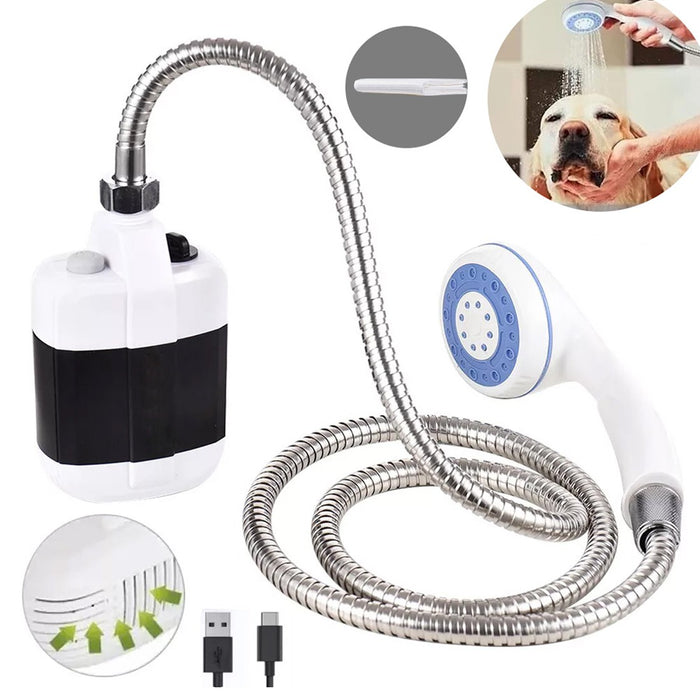 USB Rechargeable Portable Camping Shower – Electric Outdoor Shower Pump for Travel, Garden & Emergency Preparedness