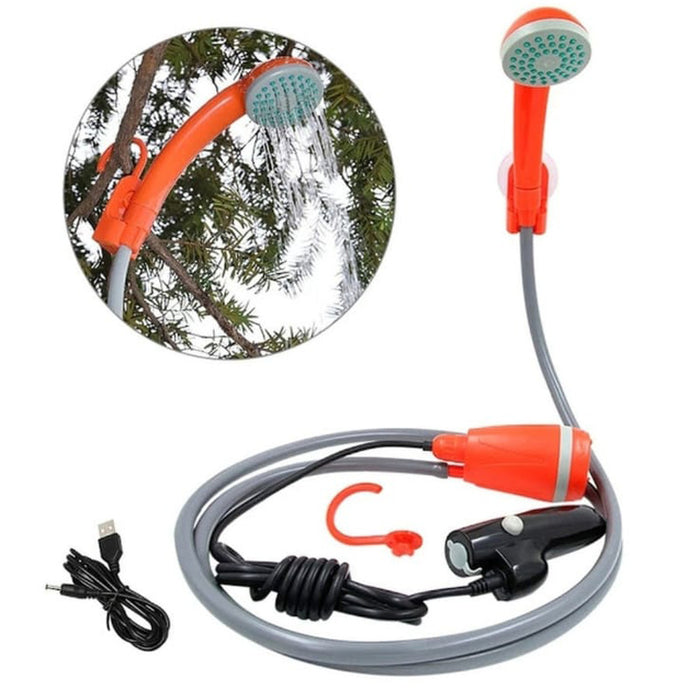 USB Rechargeable Portable Camping Shower – Electric Outdoor Shower Pump for Travel, Garden & Emergency Preparedness