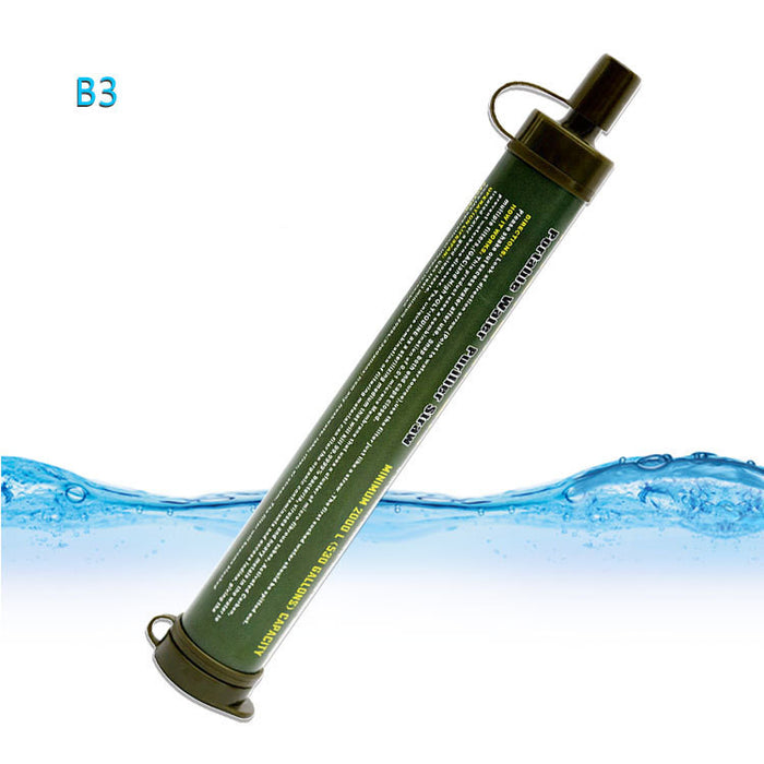 Outdoor Portable Water Purifier – Compact Survival & Camping Water Filter for Hiking, Travel & Emergency Preparedness