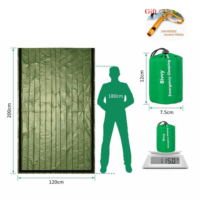 Emergency Bivy Sack – Lightweight Thermal Survival Sleeping Bag for Outdoor, Camping & Preparedness