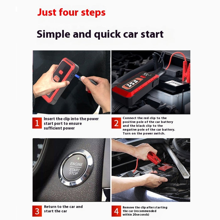 Large Capacity Car Jump Starter & Power Bank – Portable Emergency Start Power Source for Vehicles & Preparedness Kits