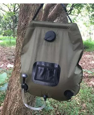 20L Portable Solar Camp Shower – Foldable Hanging Shower Bag for Camping, Travel & Emergency Preparedness