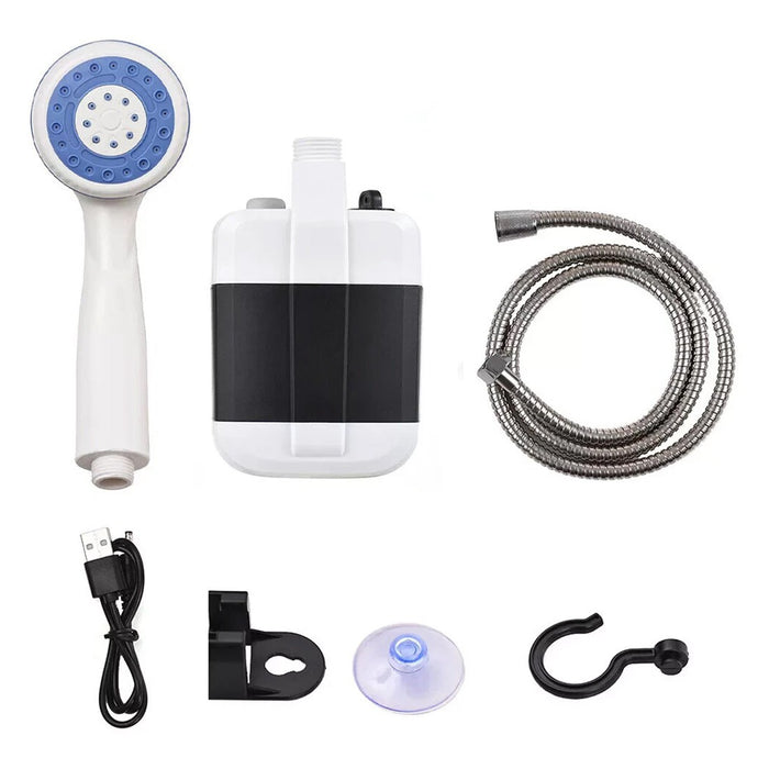 USB Rechargeable Portable Camping Shower – Electric Outdoor Shower Pump for Travel, Garden & Emergency Preparedness