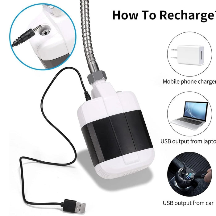 USB Rechargeable Portable Camping Shower – Electric Outdoor Shower Pump for Travel, Garden & Emergency Preparedness