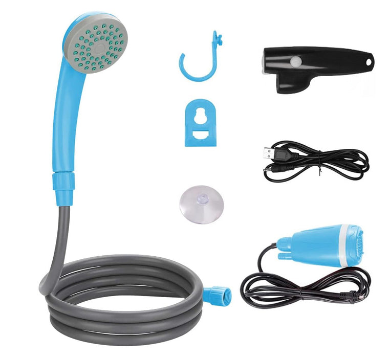USB Rechargeable Portable Camping Shower – Electric Outdoor Shower Pump for Travel, Garden & Emergency Preparedness