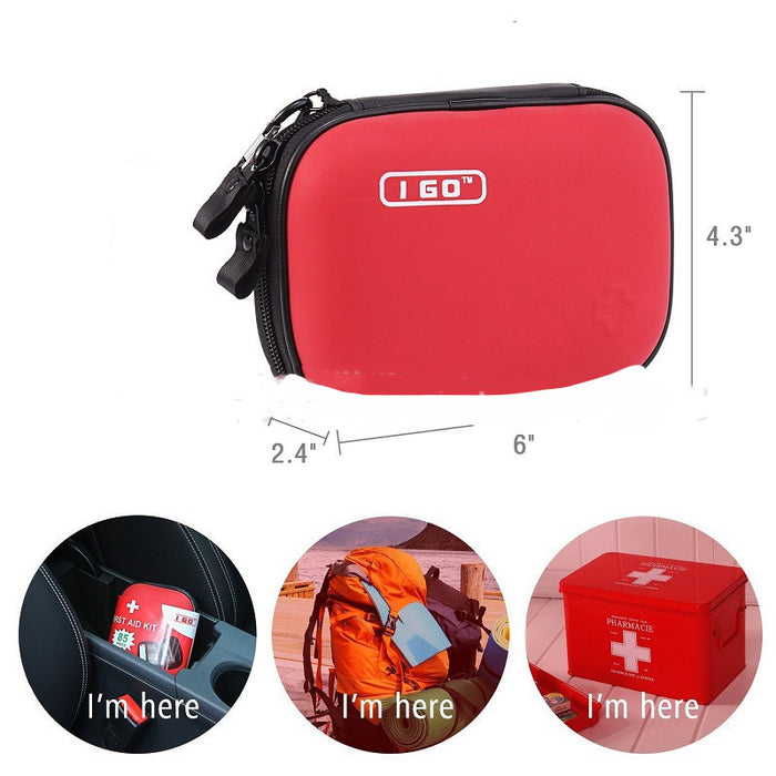 Portable Waterproof First Aid Kit – Compact Emergency Medical Supplies for Home, Travel & Outdoor Preparedness