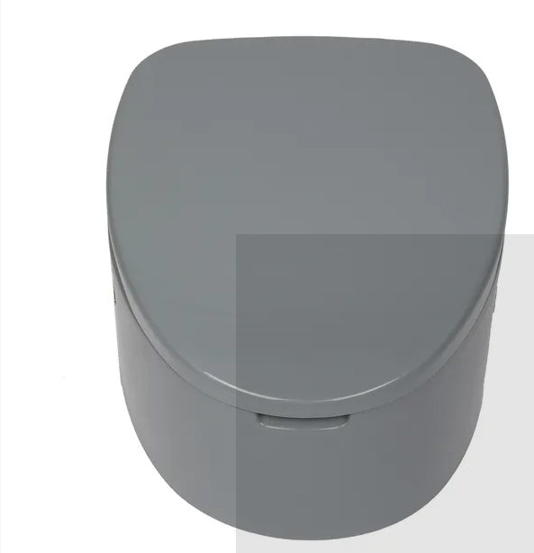 Portable Camping Toilet with Non-Slip Mat – Compact Emergency Toilet for Travel, Car & Outdoor Preparedness (Grey)