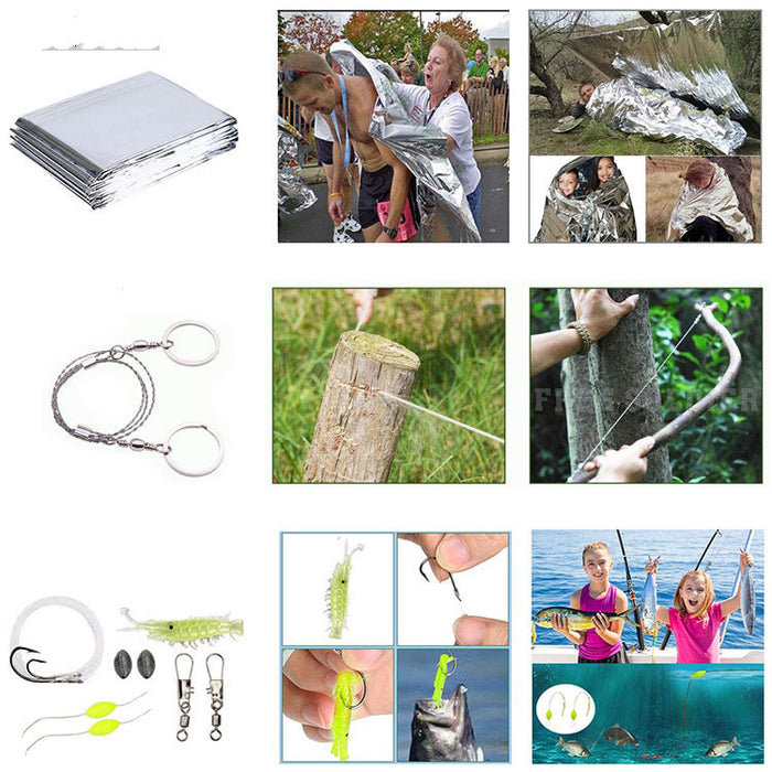 SOS Emergency First Aid Kit – Compact Medical Supplies for Home, Travel & Outdoor Preparedness