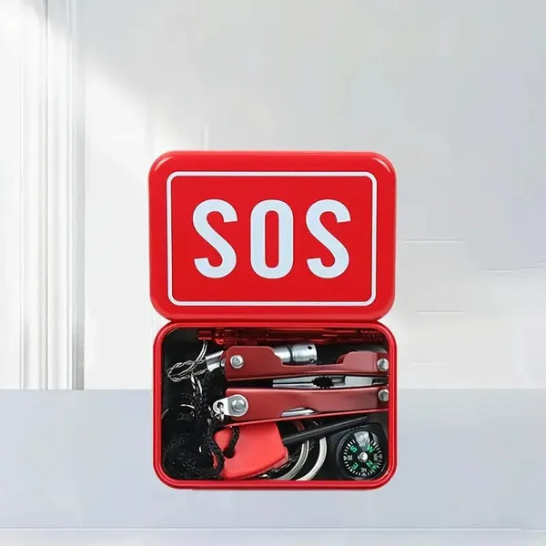 8‑Item Emergency Survival Kit – Essential Outdoor & Home Preparedness Gear