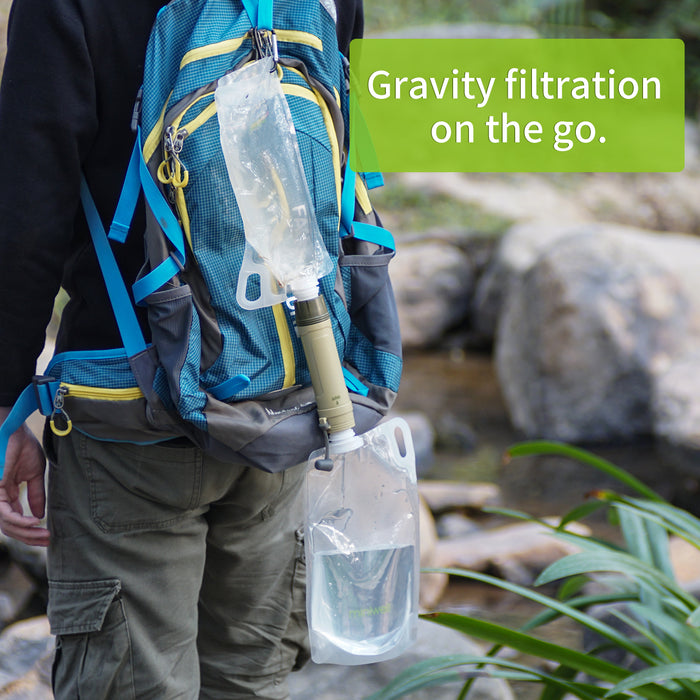 Outdoor Portable Water Filter – High‑Efficiency Survival Water Purification System for Camping, Hiking & Emergency Preparedness