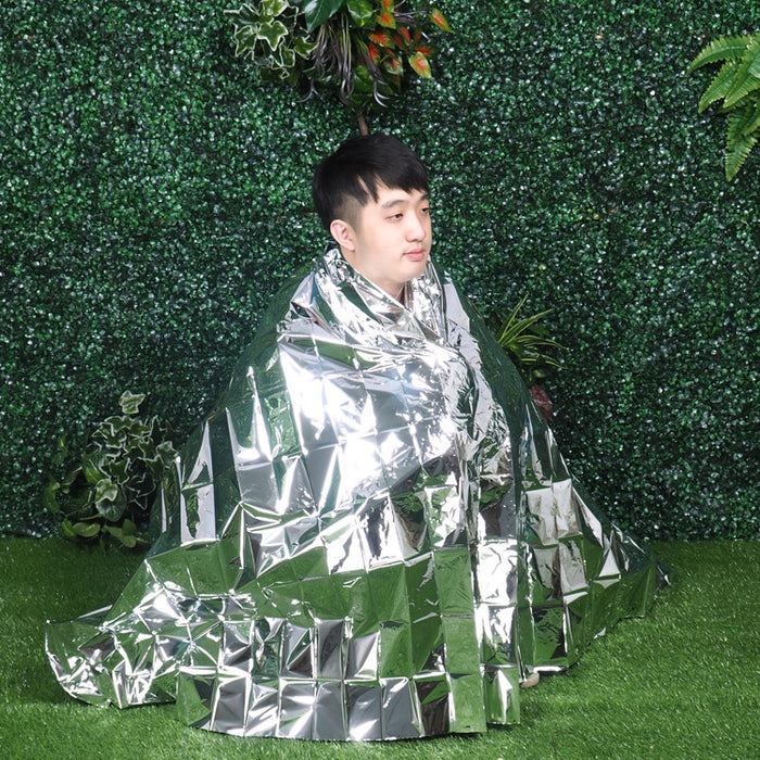 Emergency Survival Thermal Blanket – Lightweight Mylar First Aid Blanket (Single or Multi-Pack Options)