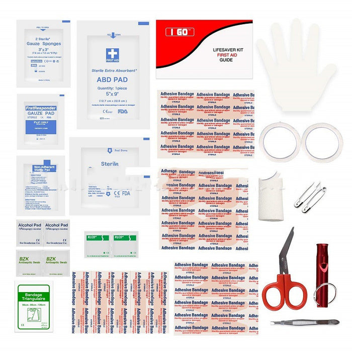 Portable Waterproof First Aid Kit – Compact Emergency Medical Supplies for Home, Travel & Outdoor Preparedness