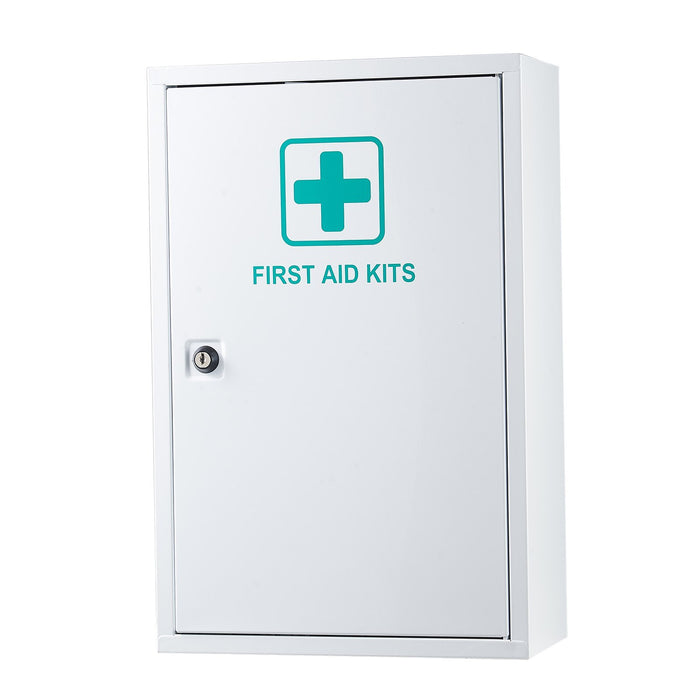 1,000-Piece Industrial First Aid Station: 3-Shelf Wall-Mounted Steel Cabinet with OSHA/ANSI Compliance for Business, School & Worksite Safety