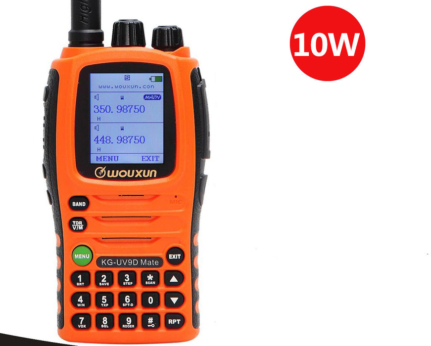 10W High Power Walkie Talkie Long Range – Aviation Frequency Two-Way Radio with Flashlight, Emergency Charging & Survival Features