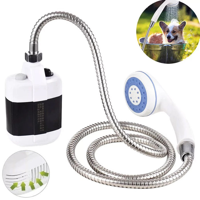 USB Rechargeable Portable Camping Shower – Electric Outdoor Shower Pump for Travel, Garden & Emergency Preparedness