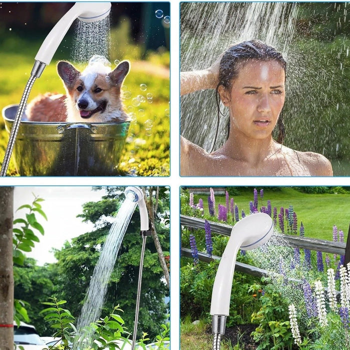 USB Rechargeable Portable Camping Shower – Electric Outdoor Shower Pump for Travel, Garden & Emergency Preparedness
