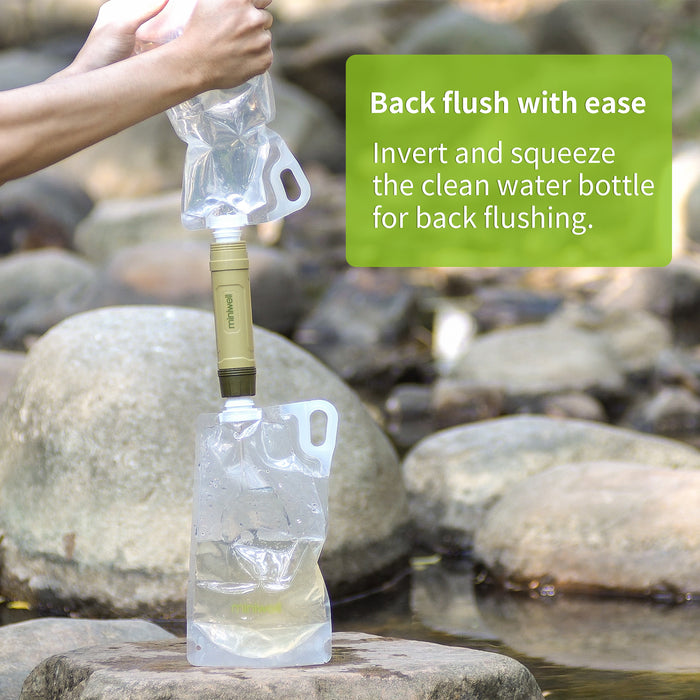 Outdoor Portable Water Filter – High‑Efficiency Survival Water Purification System for Camping, Hiking & Emergency Preparedness