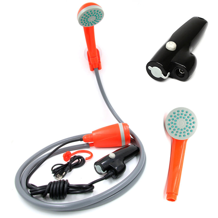 USB Rechargeable Portable Camping Shower – Electric Outdoor Shower Pump for Travel, Garden & Emergency Preparedness