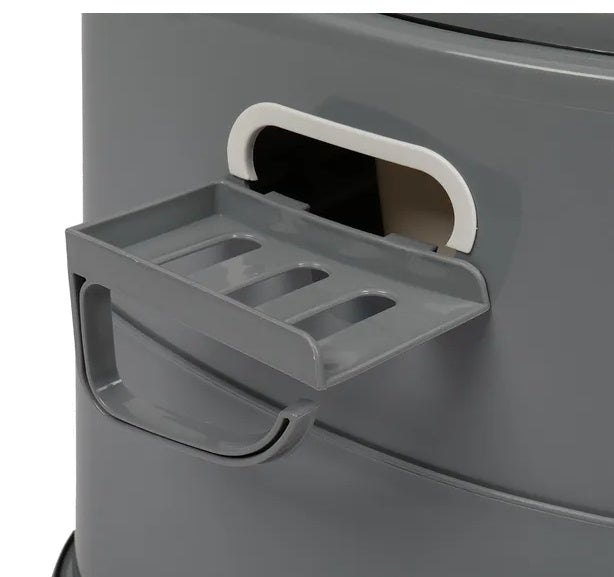 Portable Camping Toilet with Non-Slip Mat – Compact Emergency Toilet for Travel, Car & Outdoor Preparedness (Grey)